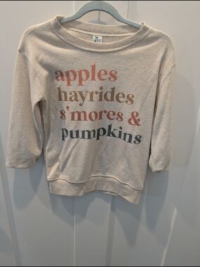 Cream Long Sleeve with Autumn Shirt